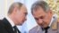 Президент РФ Владимир Путин и министр обороны РФ Сергей Шойгу