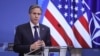 Antony Blinken amerikai külügyminiszter a NATO-külügyminiszterek brüsszeli találkozóján, 2021. március 24-én.
