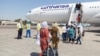 Tașkent: refugiați afgani, evacuați de trupele germane, pleacă de la Tașkent spre Frankfurt, Germania, 19 august 2021. Germania a creat un „pod aerian” Kabul-Tașkent, pentru evacuarea cetățenilor germani si a colaboratorilor afgani.