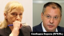 Jurnalista Elena Ionceva şi Serghei Stanişev, președintele Partidului Socialiștilor Europeni