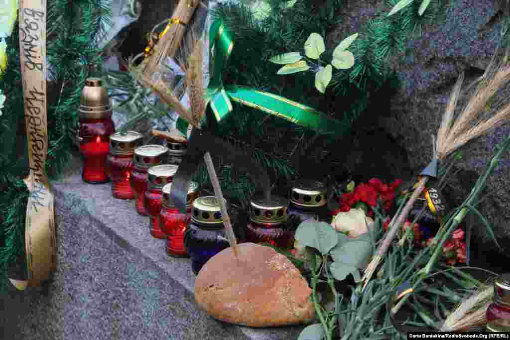 Ukraine -- Activists mourn Holodomor victims, Cherkasy, 23Nov2013