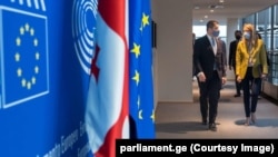 Шалва Папуашвили и Роберта Метсола