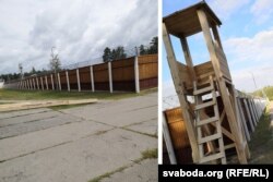 The detention camp for protesters near Slutsk, undated