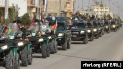 FILE: An Afghan police parade in Mazar-e Sharif