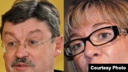 Predrag Simić (foto: Medija centar Beograd) i Aleksandra Joksimović (foto: Danas)