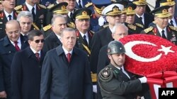 For years, Turkish leader Recep Tayyip Erdogan (3rd L) and his foreign minister (later prime minister) Ahmet Davutoglu (2nd L) pursued a policy of not antagonizing its neighbors. However, this all began to unravel around the time of the Arab Spring.