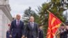 Kryeministri i Maqedonisë së Veriut Dimitar Kovacevski dhe kancelari gjerman, Olaf Scholz.
