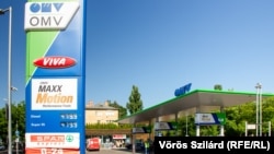 ÖMV-benzinkút Budapesten 2022. június 13-án