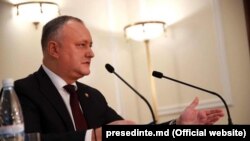 Igor Dodon la conferința de presă de bilanț