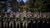 KOSOVO -- Members of the Kosovo Security Force (KSF) march during a ceremony in Pristinaa, March 5, 2020