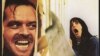 Jack Nicholson și Shelley Duvall pe afișul filmului „The Shining”, o ecranizare a unui roman de Stephen King regizată de Stanley Kubrik în 1980.