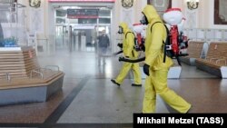 Вируска каршы дезинфекция. Москва. 