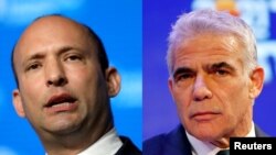 یائیر لاپید (راست) و نفتالی بنت