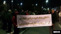 تجمع اعتراضی اهالی محله هرندی در پارک حقانی