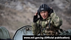 Кыргыз аскери. Иллюстрациялык сүрөт.