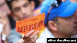 протести во Барселона, 20.09.2017.