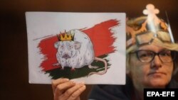 Лукашенконун инаугурациясына каршы митингдерге тартылган сүрөт. 23-сентябрь 2020-жыл