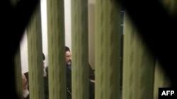 Khatami at a meeting of the Association of Militant Clerics in Tehran on February 9, where he confirmed his intention to run for the presidency.