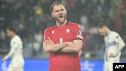 Budu Zivzivadze na utakmici kvalifikacija za Euro 2024, Gruzija-Luksemburg, Tbilisi, 21. mart 2024.