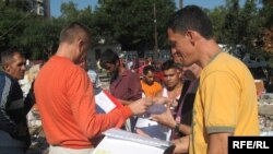 Iseljavanje Roma u Beogradu, septembar 2010, foto: Radovan Borović