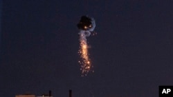 Збиття російського безпілотника в українському небі