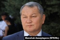 Туризм жəне спорт академиясының проректоры Мұхтар Есқалиев. Алматы, 13 тамыз 2018 жыл.