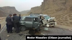 2021-жылы катталган жол кырсыктарынын бири.