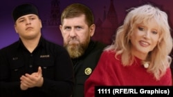 Адам і Рамзан Кадирові і Алла Пугачова (коллаж)