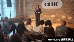 Презентація книги засудженого РФ громадянського журналіста з Криму Османа Аріфмеметова, Київ, 9 липня 2025 року