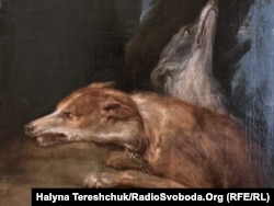 Картина невідомого художника "Дві собаки"