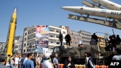 Виставка іранських ракет у центрі Тегерана, червень 2017 року