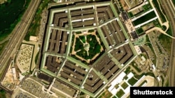 Здание министерства обороны США, Пентагон. Воздушный фотоснимок