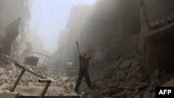 Detalj iz razorenog Alepa