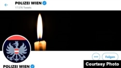 Pagina de Twitter a Poliției vieneze după atentatul de luni