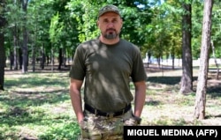 Український режисер, письменник, активіст, боєць тероборони Олег Сенцов. Краматорськ, 12 липня 2022 року