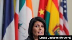 Постійний представник США в ООН Ніккі Гейлі, 2 січня 2018 року