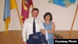 Полковник Юлій Мамчур з дружиною Ларисою