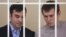 Російські військові Євген Єрофеєв (ліворуч) та Олександр Александров під час засідання суду у Києві. 29 вересня 2015 року
