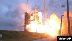 Запуск космічного корабля Orion