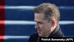 Hunter Biden participă la o inaugurare a tatălui său, la Capitoliul SUA din Washington, 20 ianuarie 2021