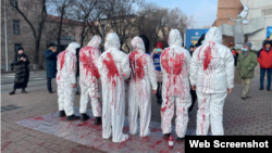 Oyan, Qazaqstan жаштар кыймылынын Алматыдагы арт-перформансы, 16-декабрь 2021-жыл. 