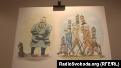 Виставка українських карикатур. Прага, 7 липня 2015