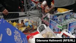 Kupovina hrane u Sarajevu, 16. mart 2020. 