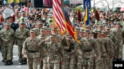 Архівне фото. Представники Збройних сил США беруть участь у марші з нагоди Дня незалежності України, 24 серпня 2017 року