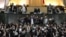 Members of parliament shout slogans calling for the execution of opposition leaders Mir Hossein Musavi and Mehdi Karrubi. 