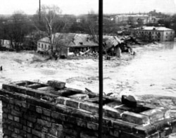 The Krasin tram depot was one of the worst-hit sites.