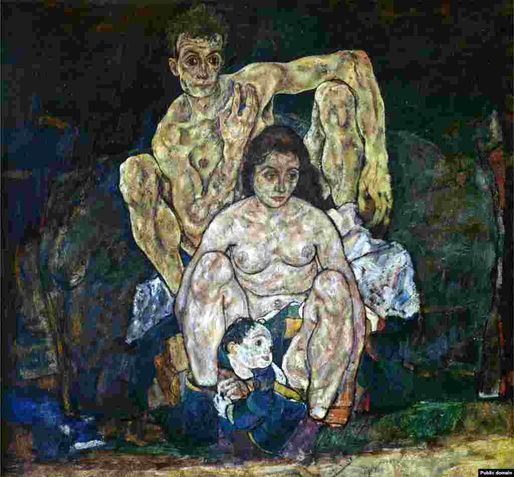 Costul uman teribil produs de această pandemie este imortalizat în pictura austriacului Egoon Schiele &bdquo;Familia&rdquo;. Tabloul, pictat&nbsp; în 1918, îl reprezintă pe Schiele privind-o cu mândrie pe soția sa, Edith, și un copil. În realitate, Edith s-a îmbolnăvit și a murit pe 28 octombrie 1918 din cauza gripei. Era însărcinată în șase luni. Trei zile mai târziu, Schiele însuși murea din pricina virusului. Avea 28 de ani.