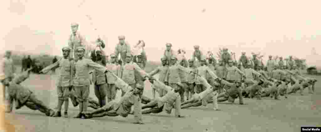 Шинжаңдагы кытайлык режимди колдогон ак гвардиячылардын арасында Кызыл армиянын жоокерлери жана СССР Ички иштер эл комиссариатынын чалгынчылары да болгон. 1930-жж.