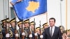 KOSOVO -- Newly elected Prime Minister of Kosovo Albin Kurti reviews Kosovo's honor guard during the handover ceremony in Pristina, February 4, 2020