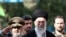 Iranian Supreme Leader Ayatollah Ali Khamenei (center) at a ceremony to swear in students of a military university in early November.